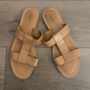 Madewell Strappy Tan Leather Sandals